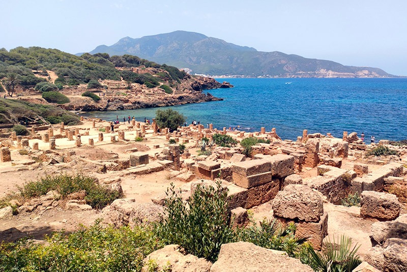 Tipasa ruins on the Mediterranean Sea, Algeria