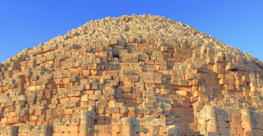 Mausoleum in the UNESCO World Heritage Site of Tipaza, Algeria