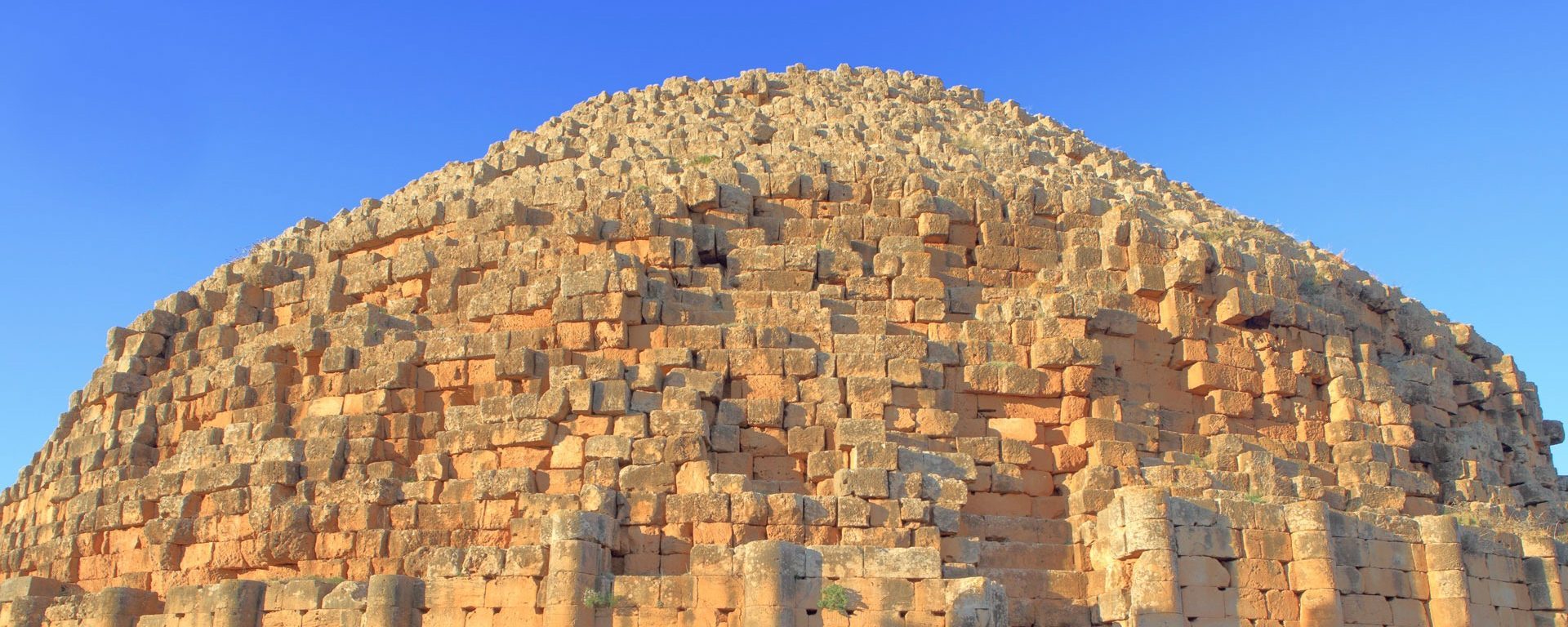 Mausoleum in the UNESCO World Heritage Site of Tipaza, Algeria