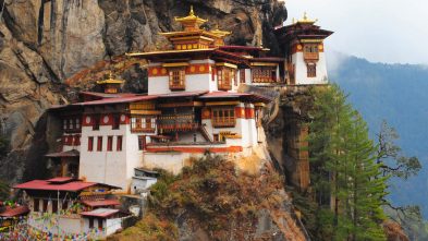 Taktsang Tiger's Nest Temple in the Paro Valley, Bhutan