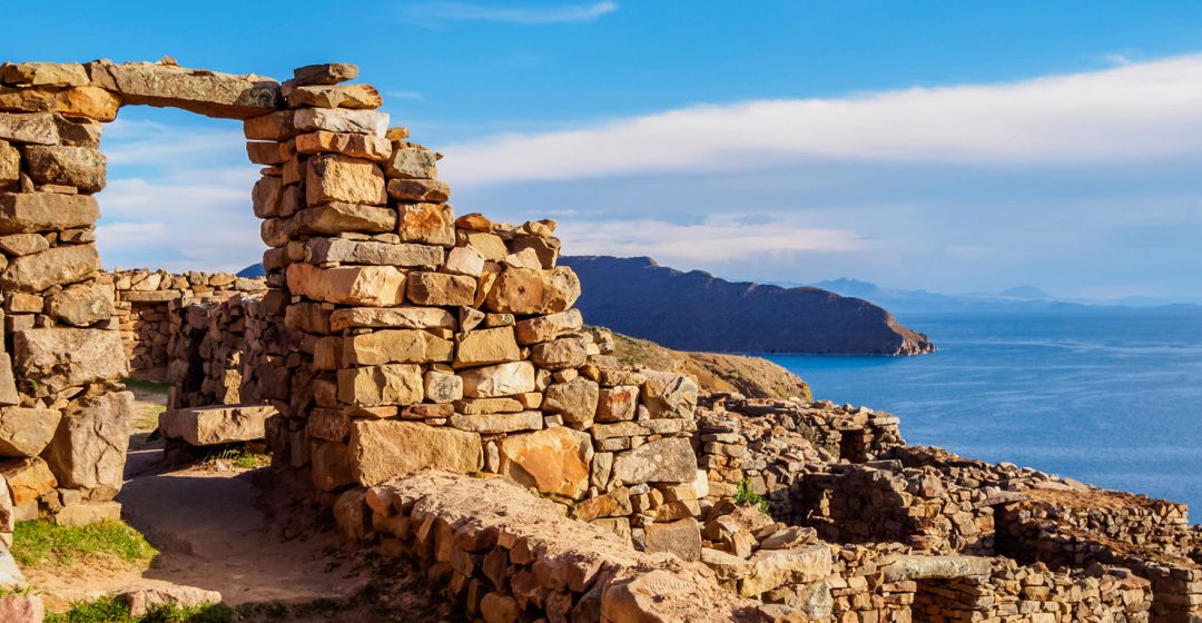 Chinkana Ruins on Isla del Sol, Titicaca Lake, Bolivia