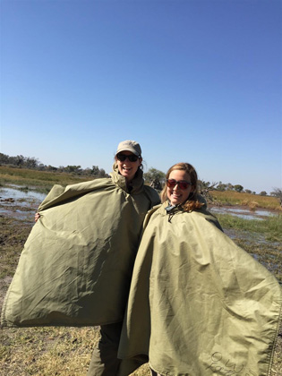 Borrowed Ponchos Botswana Africa with GeoEx