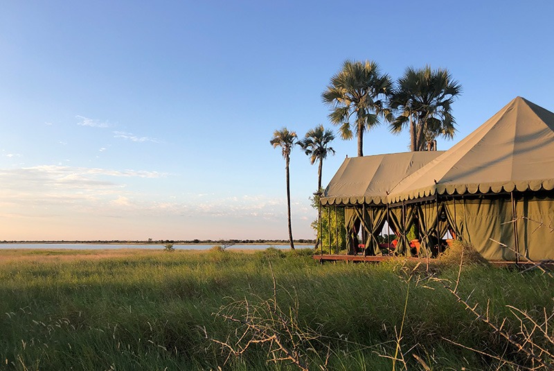 Main tent at Jack's Camp in Botswana