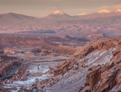 Striking Rock formations in the Atacama Desert, Chile