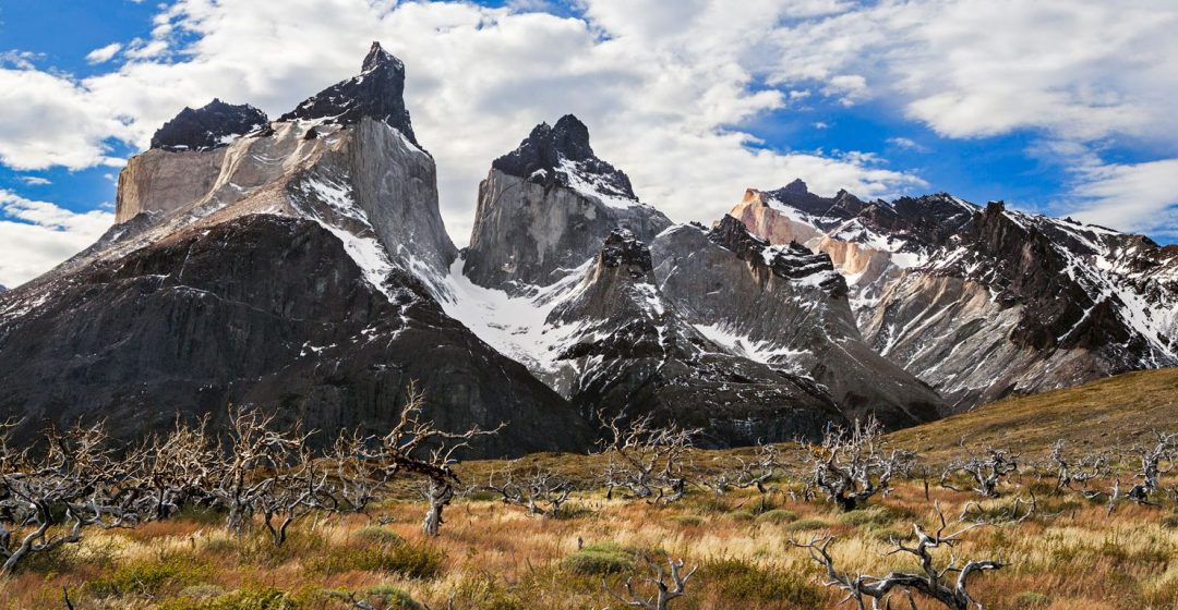 The peaks of Cuernos del Paine, Torres del Paine, Chile