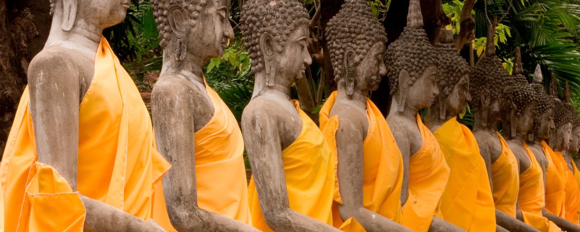 Buddhas at the site of Ayutthaya, Thailand