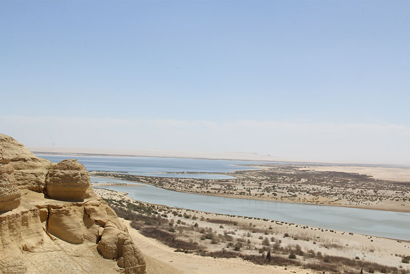 Serene scenery in Fayoum, Egypt. 