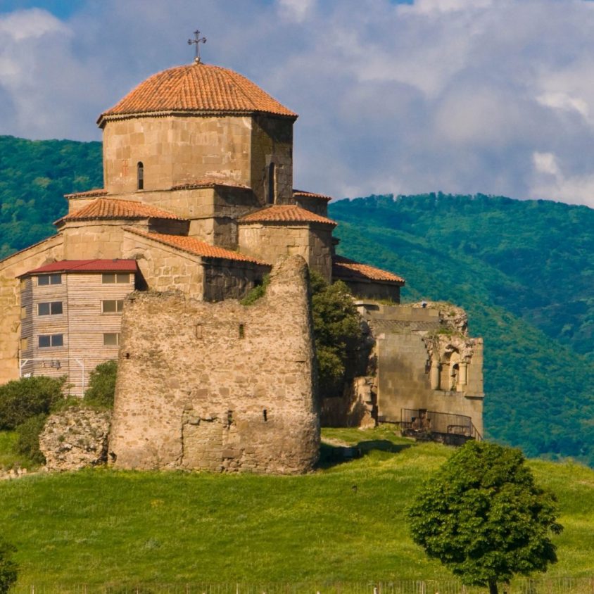 The Jvari Monastery at the UNESCO site of Mtskheta in Georgia