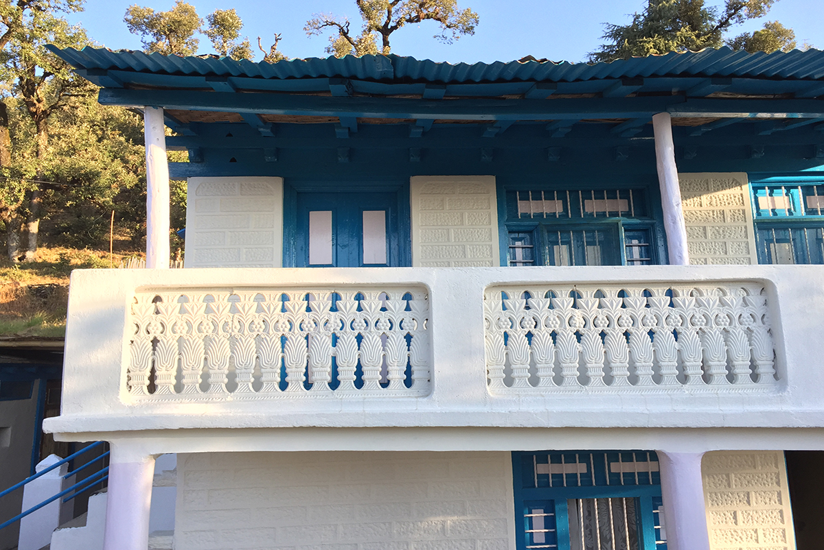 Exterior of Shakti Jawalabanj house in Kumaon India