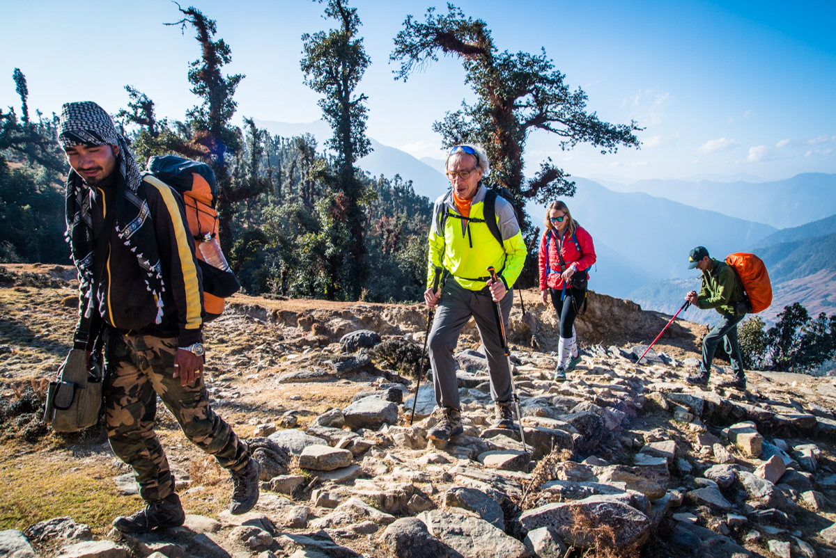 Hiking on the Kuari Pass Trek in India