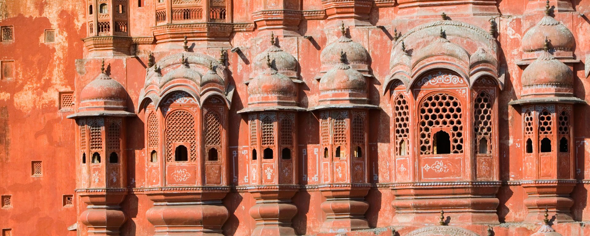 Exterior of the Hawa Mahal in Jaipur, India