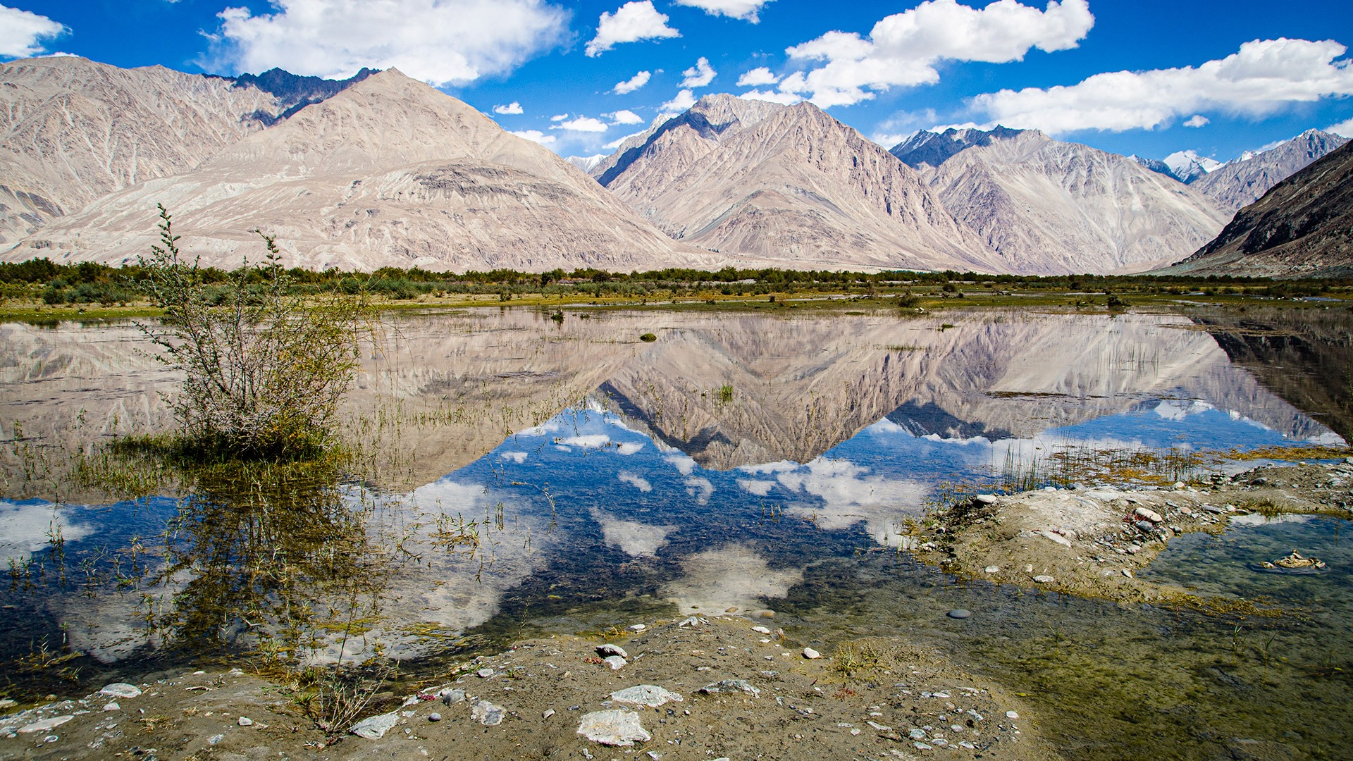 Dramatic landscapes in the Nubra Valley, Ladakh, India