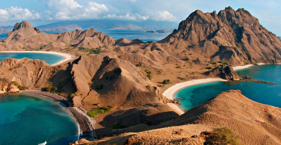 View from atop Padar Island in Komodo National Park, Indonesia