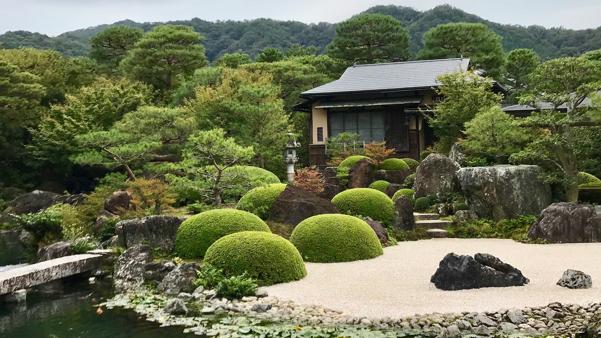 Gardens at the world-renowned Adachi Museum in Matsue, Japan