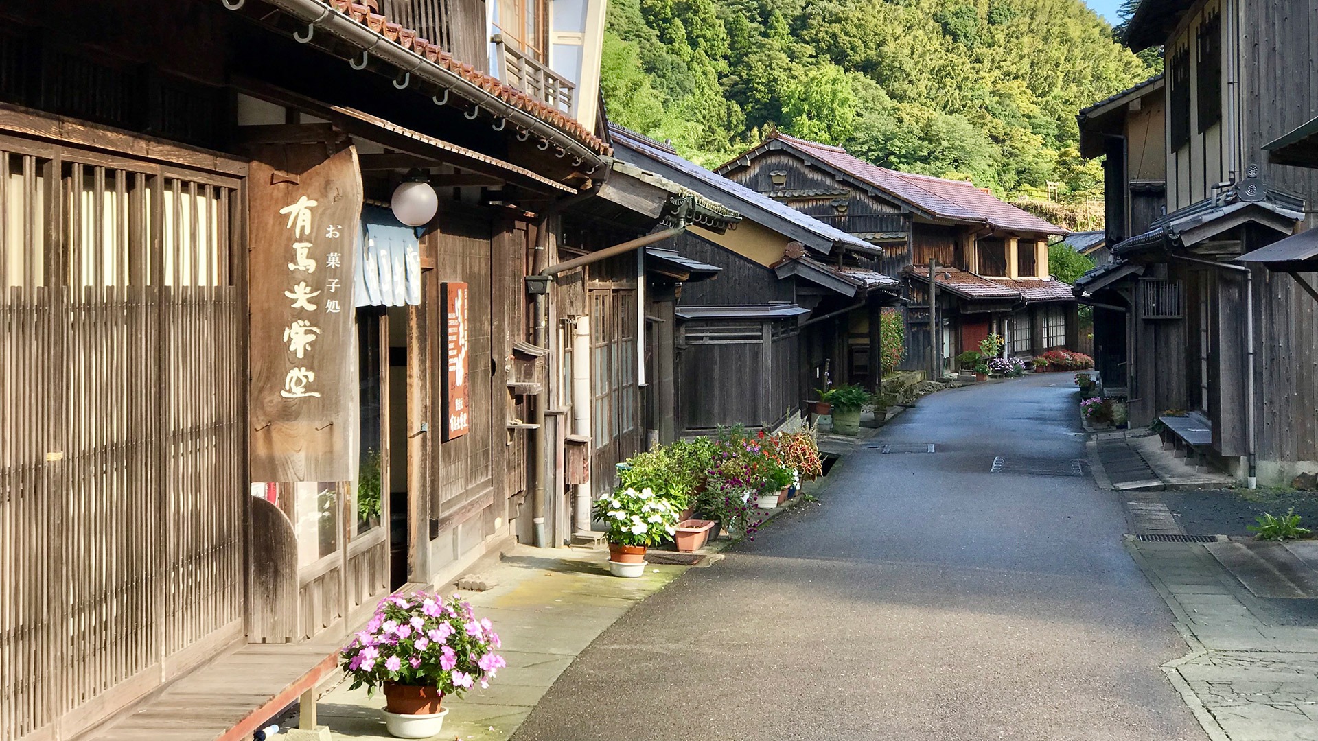 Remarkably restored architecture in the village of Omori, Japan