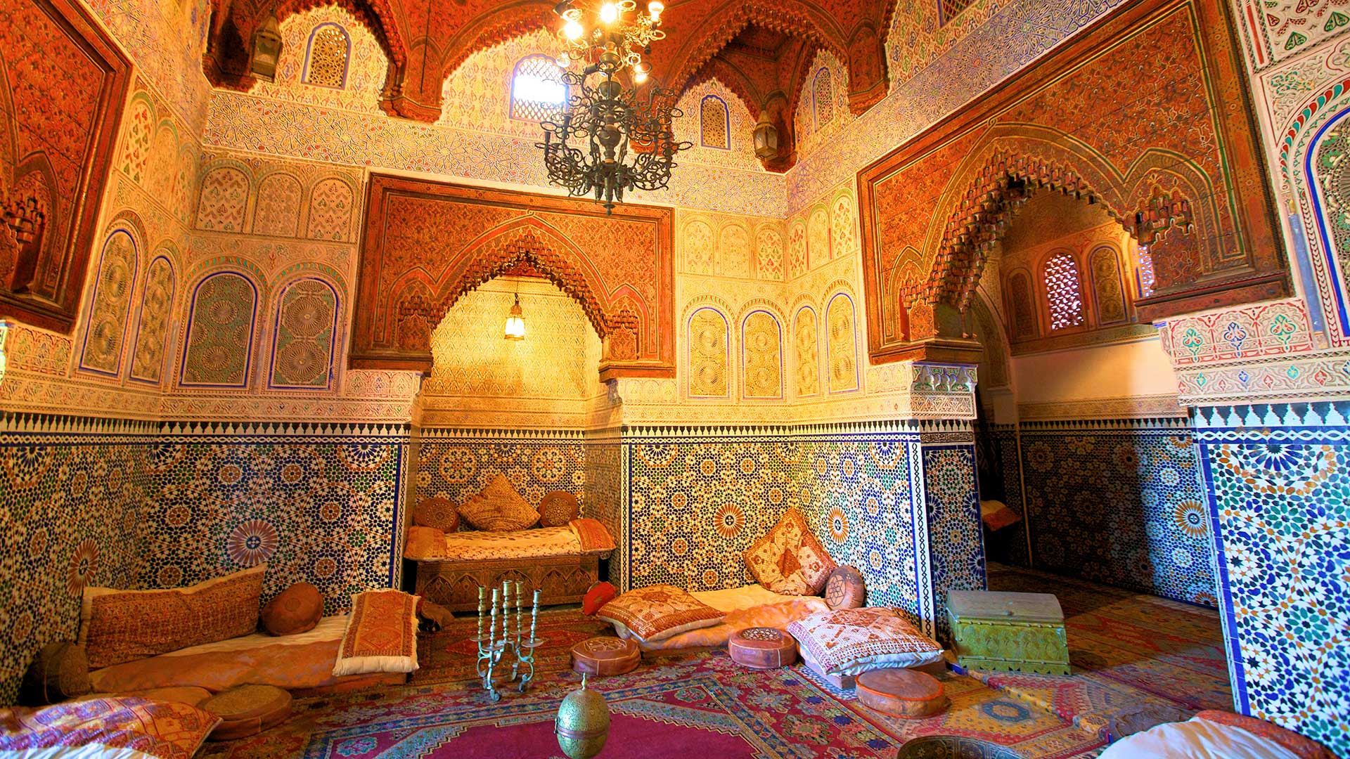 Interior of Dar Jamai Museum, Meknes