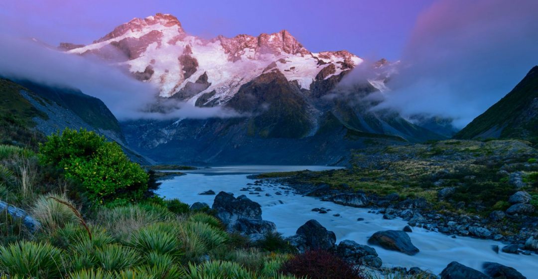 Mount Sefton in Mount Cook National Park, South Island, New Zealand