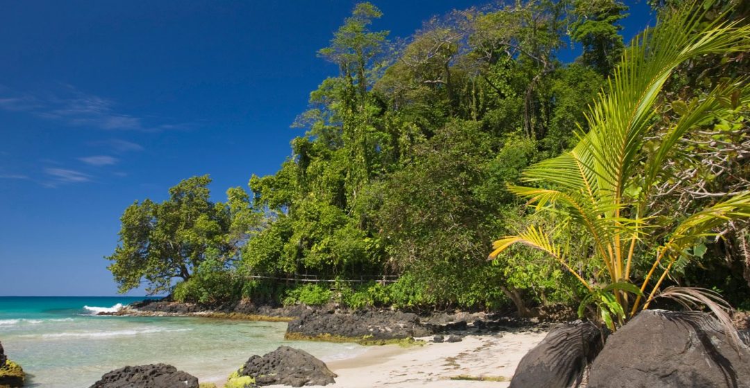 Red Frog Beach on Bastimentos Island near Bocas del Toro, Panama