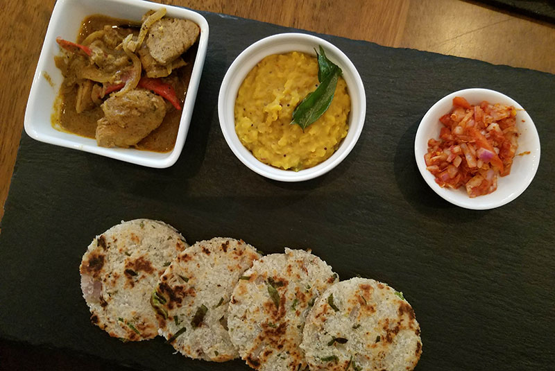 A colorful meal in Sri Lanka