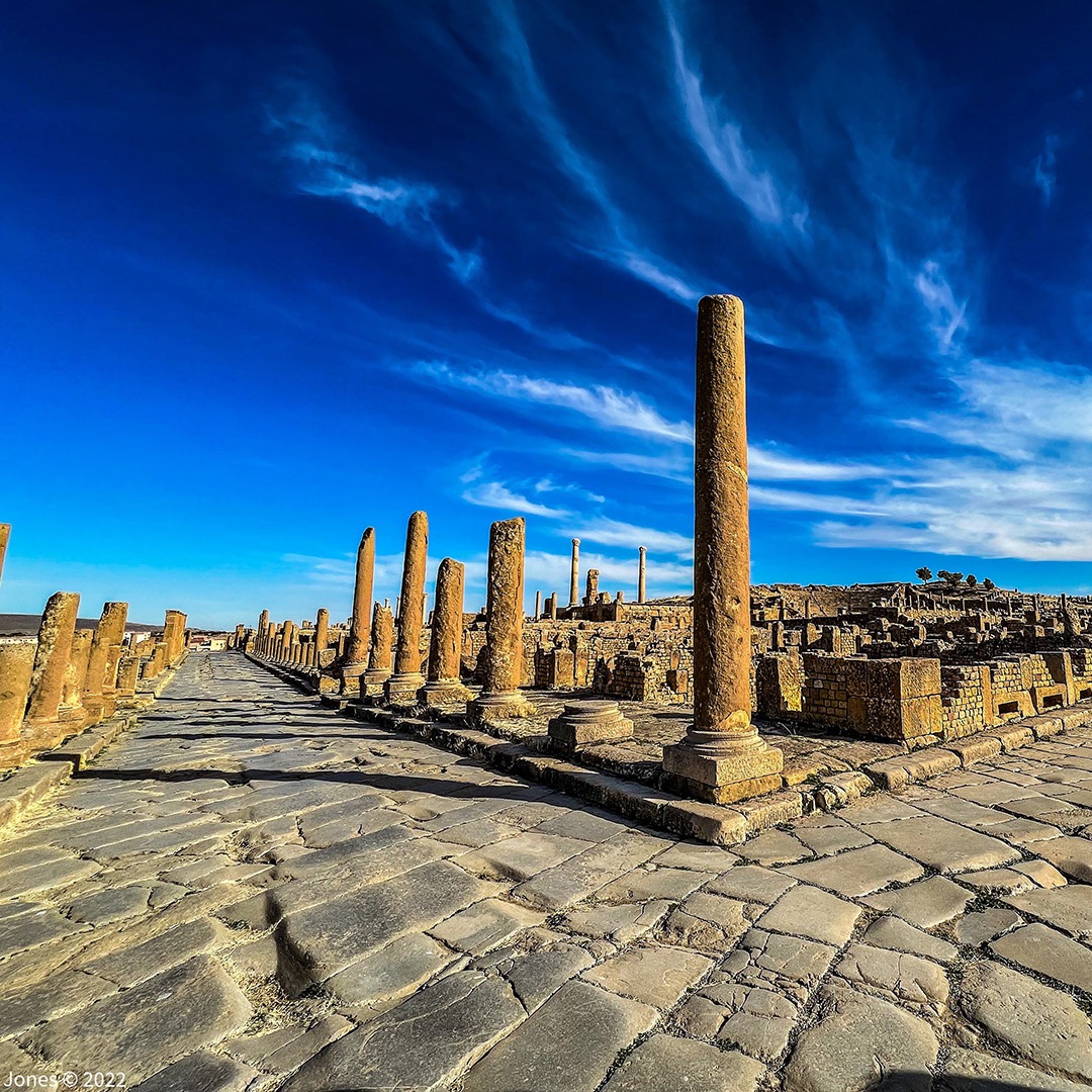 Roman ruins in Timgad, Algeria