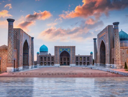 Registan Square in Samarkand, Uzbekistan