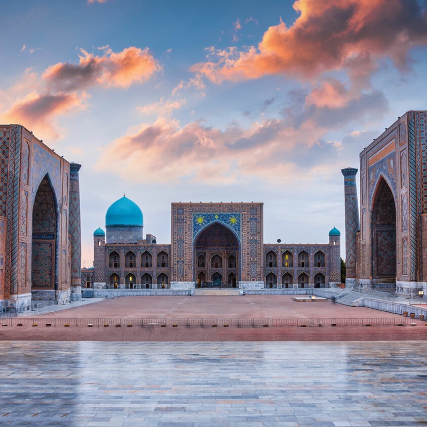 Registan Square in Samarkand, Uzbekistan