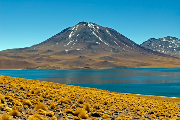 Laguna Miscanti and Cerro Miscanti, Atacama Desert, Chile