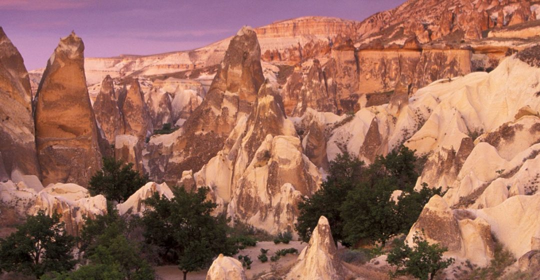 Peri Bacalari rock formations, AKA Fairy Chimneys, Cappadocia, Turkey