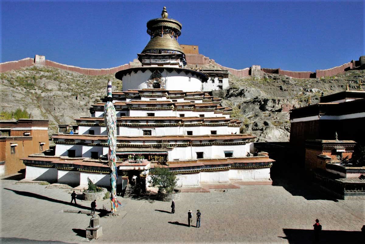 The famed Kumbum chorten in Gyantse, Tibet with GeoEx