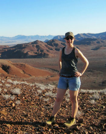 Jessica Silber, GeoEx Director, Global Sales, in Namibia